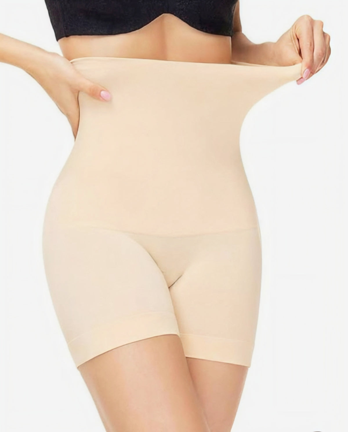 Seamless High-Waist Tummy Tuck Shapewear – Body Sculpting Shorts